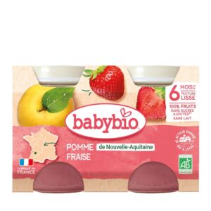 BABYBIO PETIT POT POMME FRAISE 2*130G   6 mois +