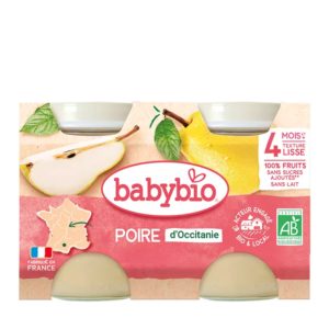BABYBIO PETIT POT POIRE 2* 130G.     4 mois +