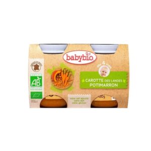 BABYBIO Carotte Potimarron 2x130g.    4 mois +