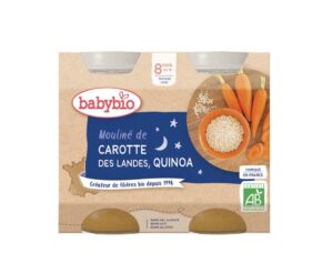 BABYBIO BONNE NUIT LEGUMES QUINOA 2 x 200G.   8 mois +
