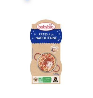 BABYBIO BOL BONNE NUIT PATES NAPOLITAINES 2 x 200G.    8 mois