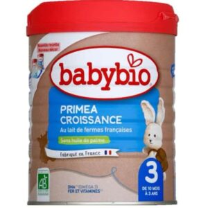 BABYBIO PRIMEA 3 : UN LAIT INFANTILE BIOLOGIQUE POUR UNE CROISSANCE OPTIMALE