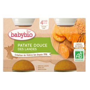 BABYBIO PATATE DOUCE DES LANDES 2X130 G