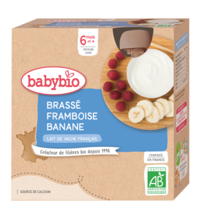 BABYBIO BRASSE FRAMBOISE  BANANE  6MOIS+ (4*85g)