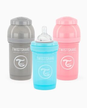 Twistshake 180 ml x 3 Rose Bleu Gris