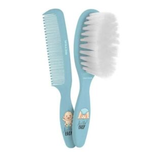 BETER MINICURE BROSSE ET PEIGNE POUR BEBE EXTRA SOFT BETER BLEU