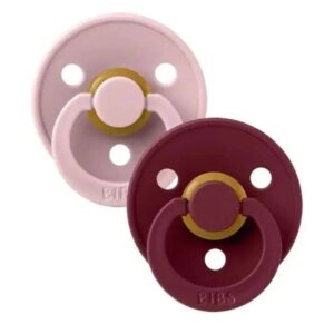 BIBS SET DE 2 SUCETTES SIZE 2 6 MOIS + RONDE