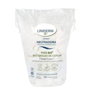 LINIDERM PADS BIO RECTANGLES DE COTON BIODEGRADABLES 180*2 Offre Duo