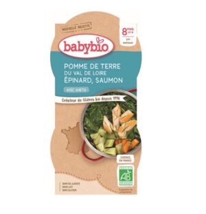 BABYBIO BOL POMME DE TERRE EPINARD SAUMON 2 x 200G