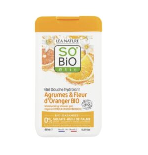 SO BIO GEL DOUCHE AGRUMES FLEURS D'ORANGER 450ML