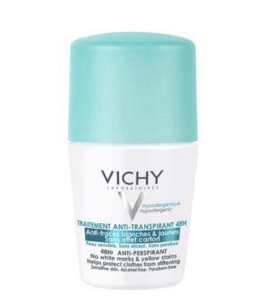 Vichy Dermo-Tolérance Déodorant 48H Anti-Traces Jaunes et Blanches Bille Peau Sensible | 50ml