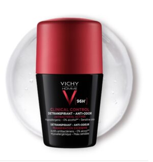 Vichy Homme DÉODORANT CLINICAL CONTROL 96H | Tous types de peau | 50ml