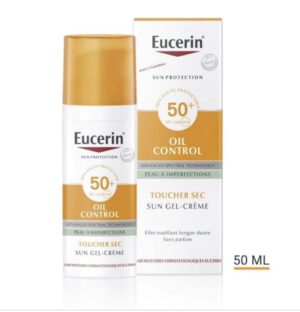 EUCERIN SUN TOUCHER SEC GEL CRÈME HUILE CONTROLE