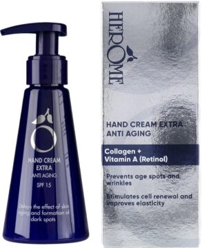 Herôme Crème Mains Anti-Âge Anti-Pigmentation Collagène + Vitamine A (Rétinol)- 120 ml