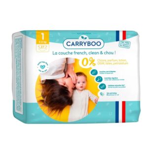 CARRYBOO-Couches Bébé écologiques T1 (2-5 Kg) x 27 pièces