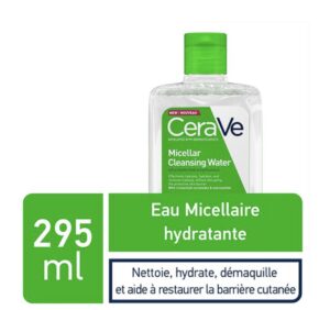 CeraVe Eau Micellaire Démaquillante Hydratante Peau Normale à Sèche | 295ml