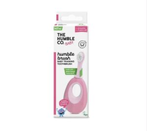 HUMBLE BROSSE A DENTS ROSE POUR BEBES A BASE DE PLANTES
