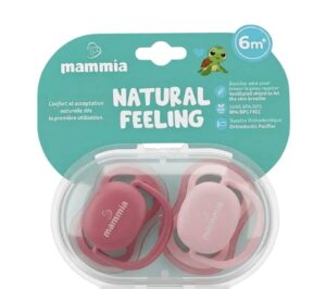 Mammia Paire De Sucette Orthodontique Natural Feeling +6M