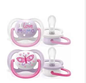 AVENT SUCETTE AIR COLL 0-6M GIRL MAM/BFL SCF080/02
