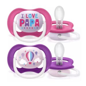AVENT SUCETTE ORTHO 6-18M GIRL PAP/BALLO SCF080/04