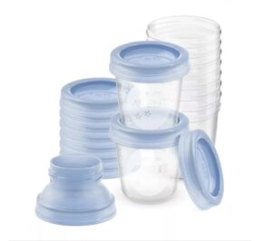 AVENT SET POTS DE CONSERVATION POUR LAIT MATERNEL 180 ML/6OZ SCF618/10