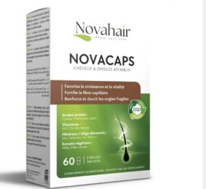 NOVAHAIR NOVACAPS Cheveux & Ongles affaiblis 60 Gélules