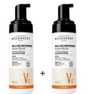 Novexpert Mousse Nettoyante Flash Eclat 150ml x 2 Duo Pack