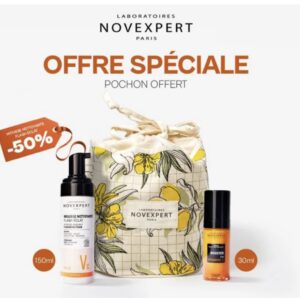 Novexpert Duo Booster Eclat Serum Booster Vitamine C+Mousse Flash Eclat -50%