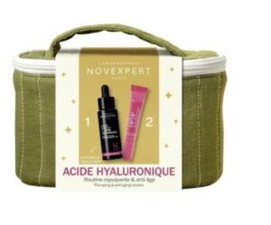 Novexpert Routine Repulpante et Anti-Âge - Sérum Booster à l'Acide Hyaluronique 30ml + Lip'Up Soin Volumateur de Lèvres 8ml Offert