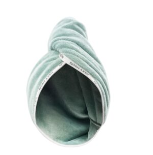 Bjorn Axen Serviette Turban Pour Cheveux Verte