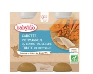 BABYBIO POT CAROTTE POTIMARRON TRUITE 2 x 200G