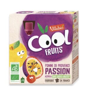 VITABIO COOL FRUITS POMME PASSION 4 X 90G