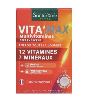 Santarome Vitamax Multivitamines Effervescent 30 Comprimes