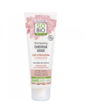 SO BIO SHAMPOOING DOUX AU LAIT D'AMANDE ET PROTEINE DE RIZ 250ML