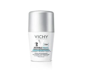 VICHY DÉODORANT DERMO-DÉTRANSPIRANT INVISIBLE PROTECT 72H ANTI-TACHES ANTI-IRRITATIONS.