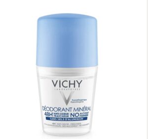 Vichy Dermo-Tolérance Déodorant Minéral 48H Bille Sans Sels d'Aluminium Peau Sensible et Réactive | 50ml