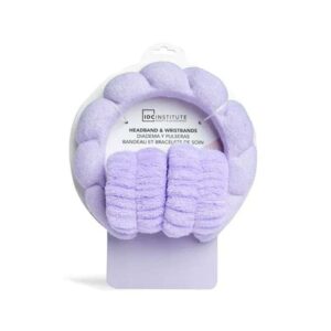 IDC INSTITUTE SKINCARE SET BANDEAU + BRACELETS MAUVE