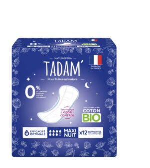 TADAM SERVIETTES FUITES URINAIRES MAXI NIGHT X 12