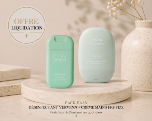 Copie Offre Liquidation Pack HAAN Désinfectant vernena  + Crème Mains fig fizz 💫