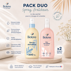 Pack  Biolane Spray Démêlant + Eau de toilette 💫