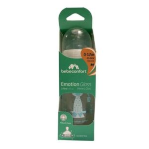 Offre destockage BEBE CONFORT EMOTION GLASS BIBERON VERRE ANTI COLIC 0-12 MOIS 270 ML