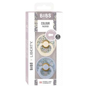 Offre liquidation Set 2 tétines  liberty de 0-6 mois format ronde