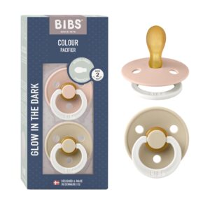 Offre liquidation Set 2 tétines glow de 0-6 mois format symmetrical