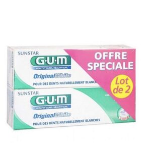 Gum Dentifrice Original White 75ml Lot de 2