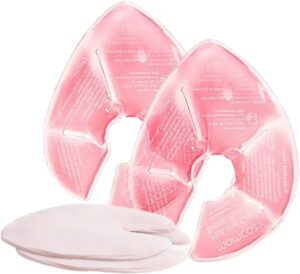Coussinets d'allaitement chauds et froids Momcozy avec 2 housses douces