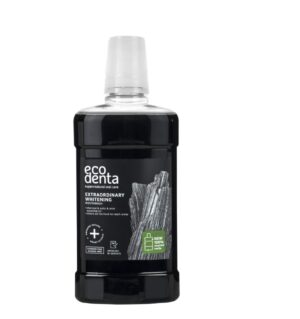 ECODENTA Bain de Bouche Blanchissant au Charbon Actif 500ml