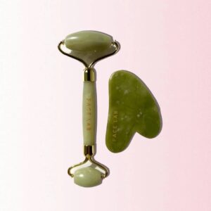 Offre Liquidation facelabGua Sha & roller  en Jade Vert