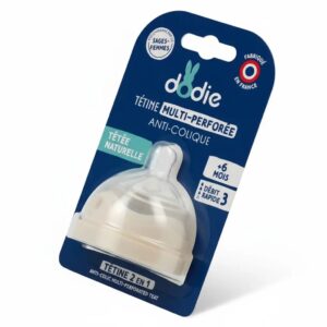 Offre liquidation DODIE TÉTINE MULTI-PERFORÉE ANTI-COLIQUE 6 mois +