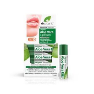 Dr Organic Baume à Lèvres à l’Aloe Vera 5.7Ml